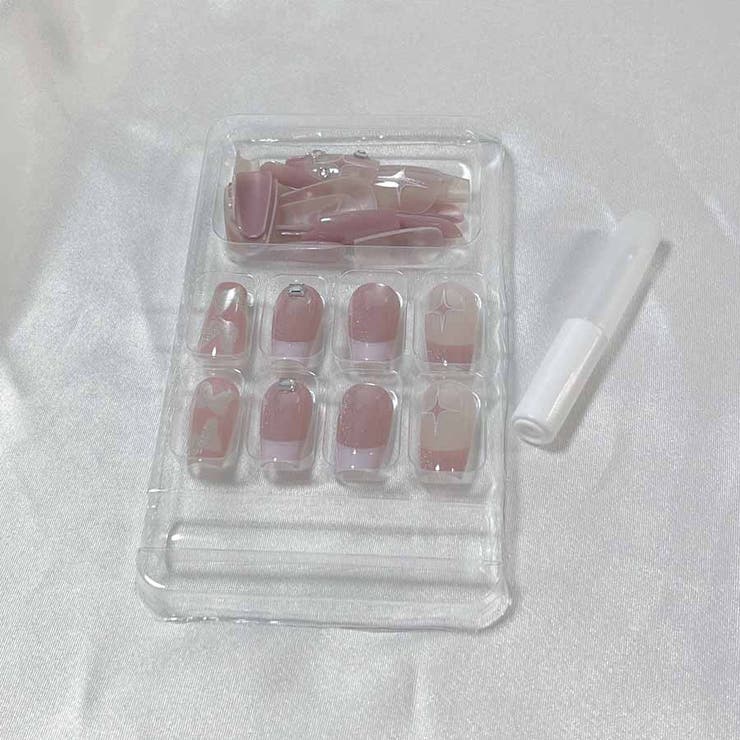 ネイルチップ ピンク ショート | shoppinggo | 詳細画像3 
