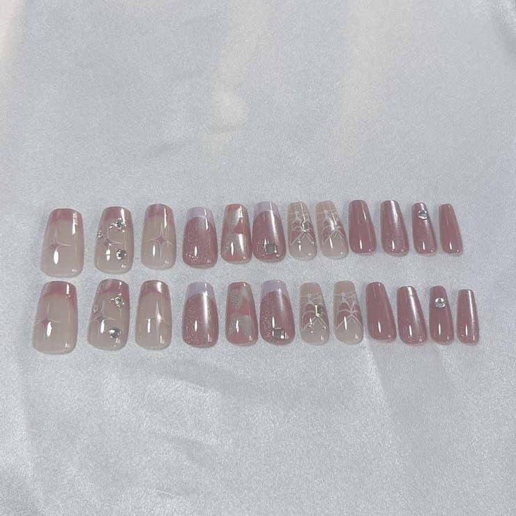 ネイルチップ ピンク ショート | shoppinggo | 詳細画像4 