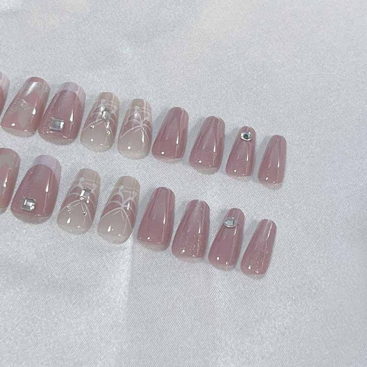 ネイルチップ ピンク ショート | shoppinggo | 詳細画像6 