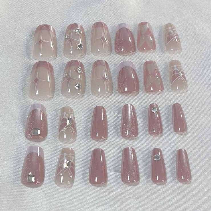 ネイルチップ ピンク ショート | shoppinggo | 詳細画像7 