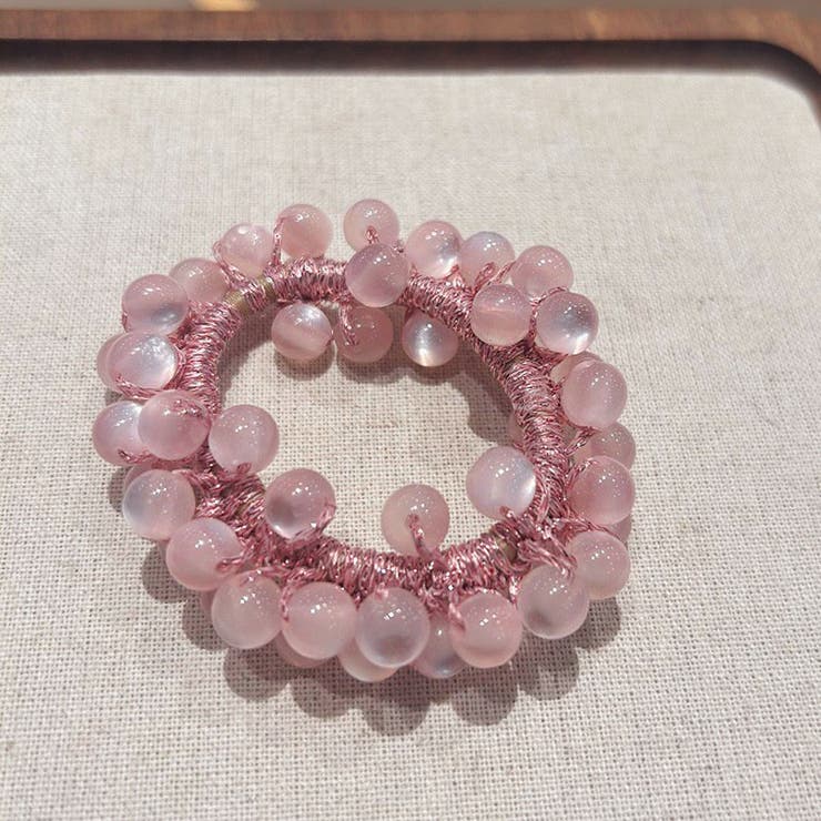 ピンク | ヘアゴム バブル シンプル | shoppinggo