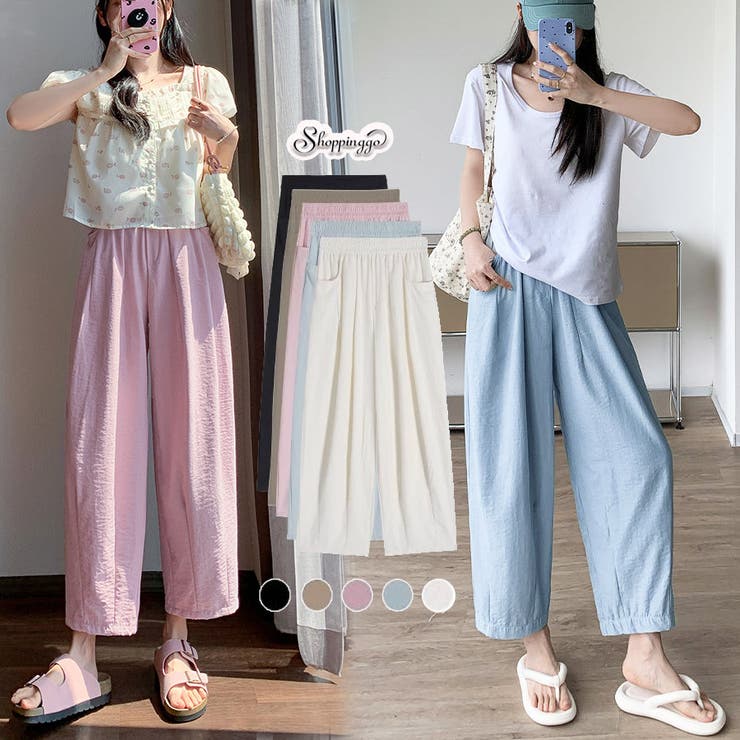 ワイドパンツ サマーパンツ 夏服 | shoppinggo | 詳細画像1 