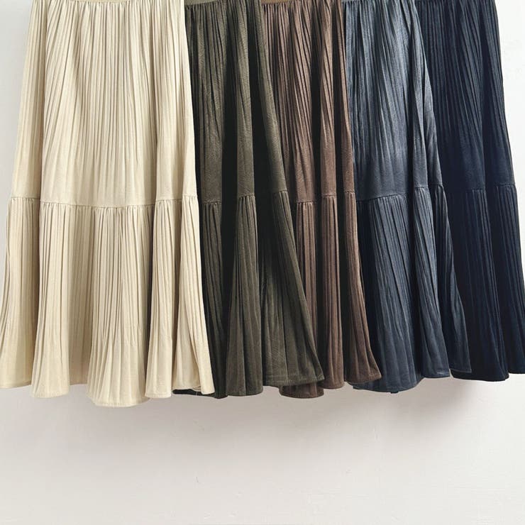 プリーツスカートロング黒 無地スカート ひざ下 | shoppinggo | 詳細画像3 