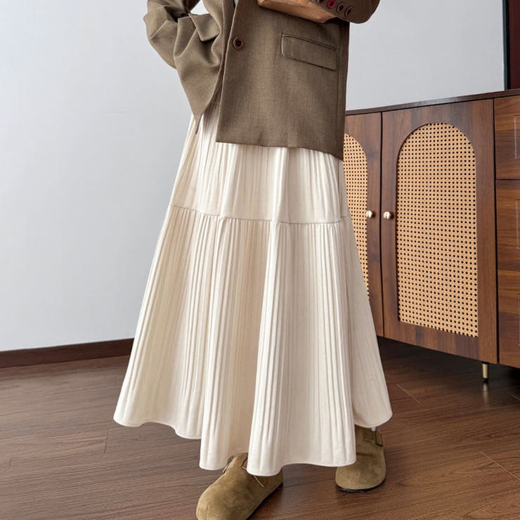 プリーツスカートロング黒 無地スカート ひざ下 | shoppinggo | 詳細画像16 