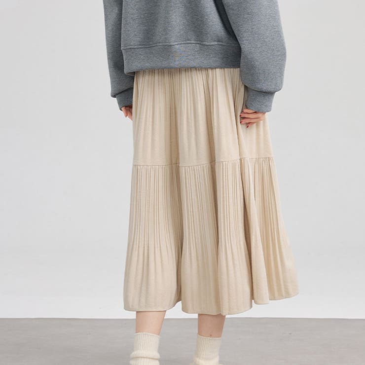 プリーツスカートロング黒 無地スカート ひざ下 | shoppinggo | 詳細画像18 