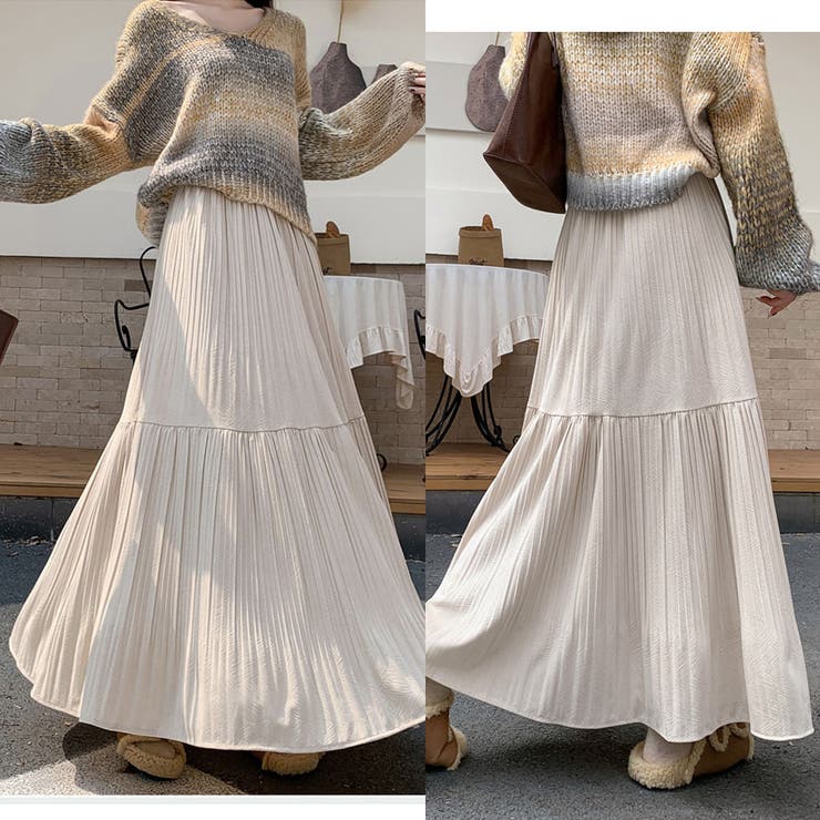 プリーツスカートロング黒 無地スカート ひざ下 | shoppinggo | 詳細画像19 