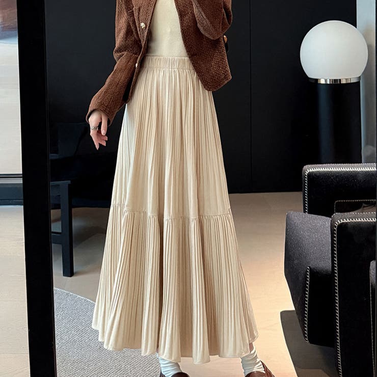 プリーツスカートロング黒 無地スカート ひざ下 | shoppinggo | 詳細画像20 