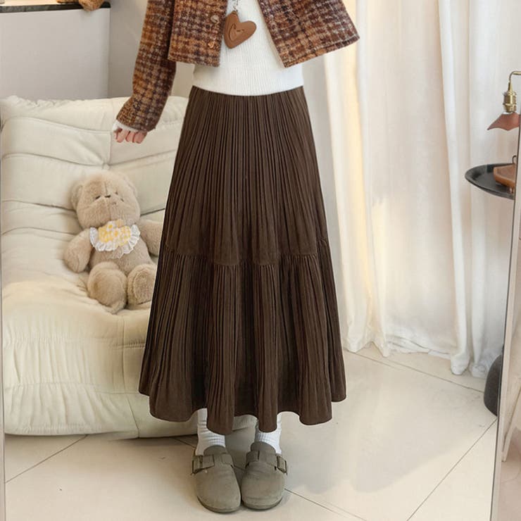 プリーツスカートロング黒 無地スカート ひざ下 | shoppinggo | 詳細画像23 