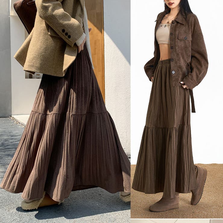 プリーツスカートロング黒 無地スカート ひざ下 | shoppinggo | 詳細画像24 