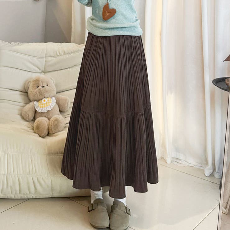 プリーツスカートロング黒 無地スカート ひざ下 | shoppinggo | 詳細画像25 