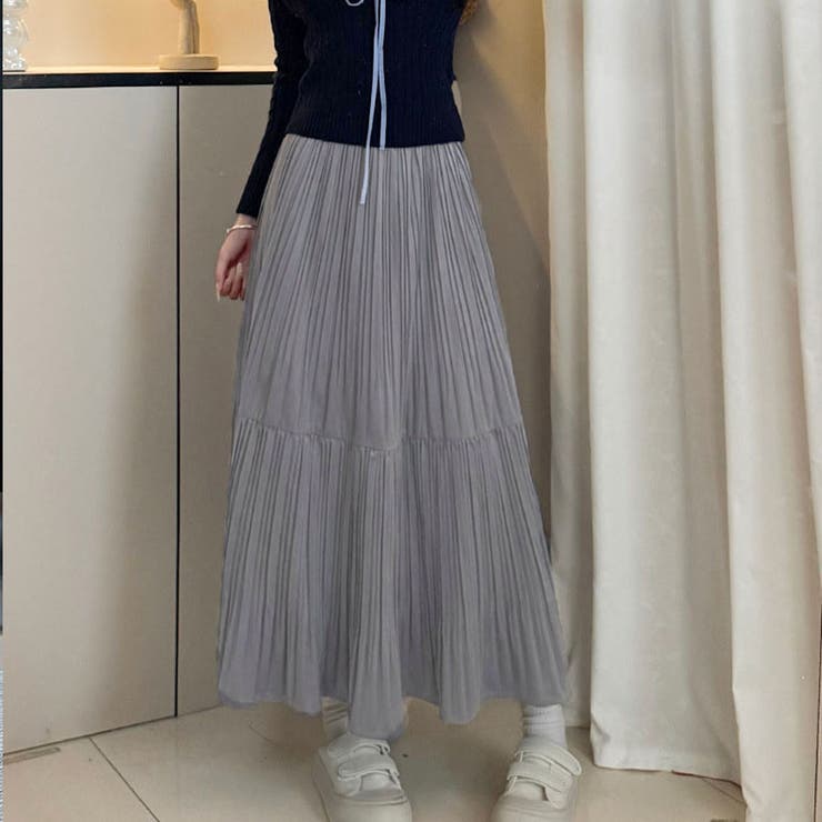 プリーツスカートロング黒 無地スカート ひざ下 | shoppinggo | 詳細画像34 
