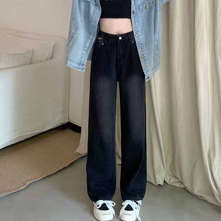 デニムパンツ ウエスト穴あき ウエストマーク | shoppinggo | 詳細画像3 