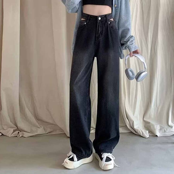 デニムパンツ ウエスト穴あき ウエストマーク | shoppinggo | 詳細画像4 