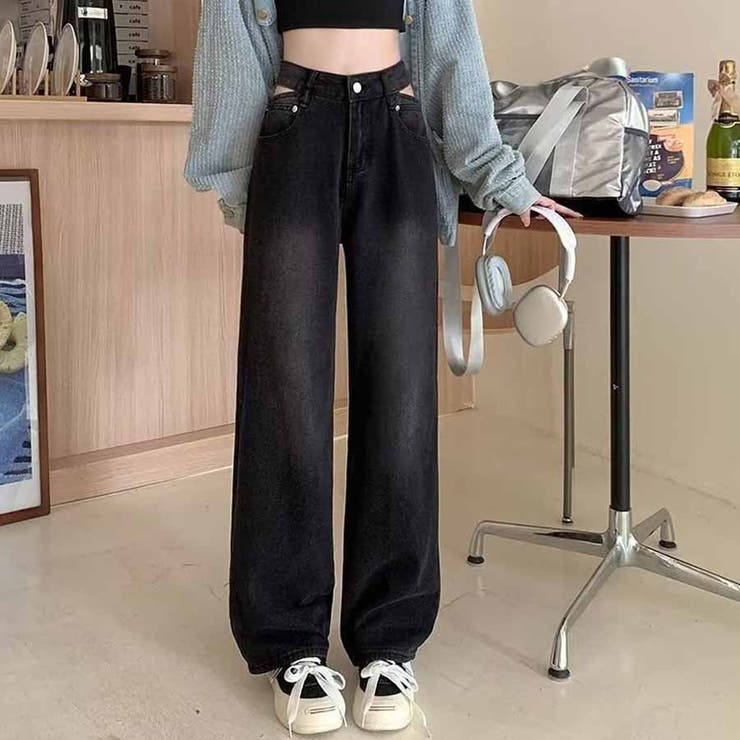 デニムパンツ ウエスト穴あき ウエストマーク | shoppinggo | 詳細画像6 