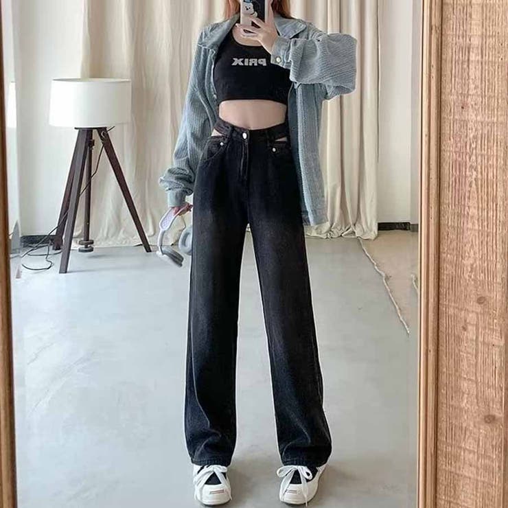 デニムパンツ ウエスト穴あき ウエストマーク | shoppinggo | 詳細画像8 