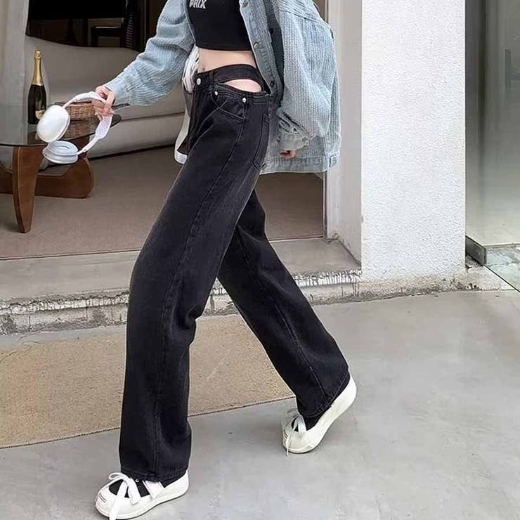 デニムパンツ ウエスト穴あき ウエストマーク | shoppinggo | 詳細画像11 