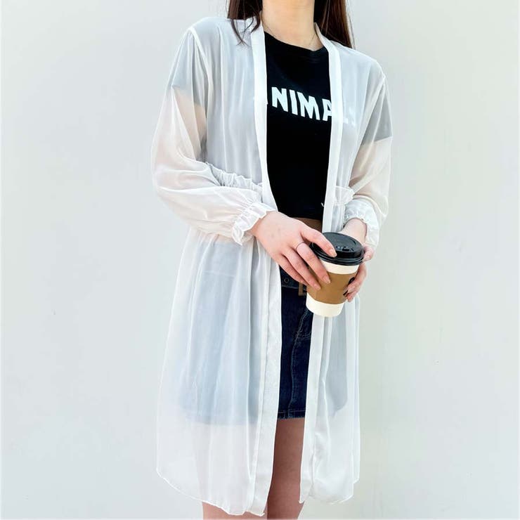 シアーカーディガン 透け感 UV対策 | shoppinggo | 詳細画像4 