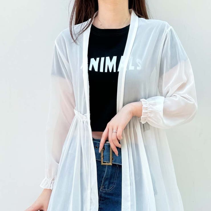 シアーカーディガン 透け感 UV対策 | shoppinggo | 詳細画像5 