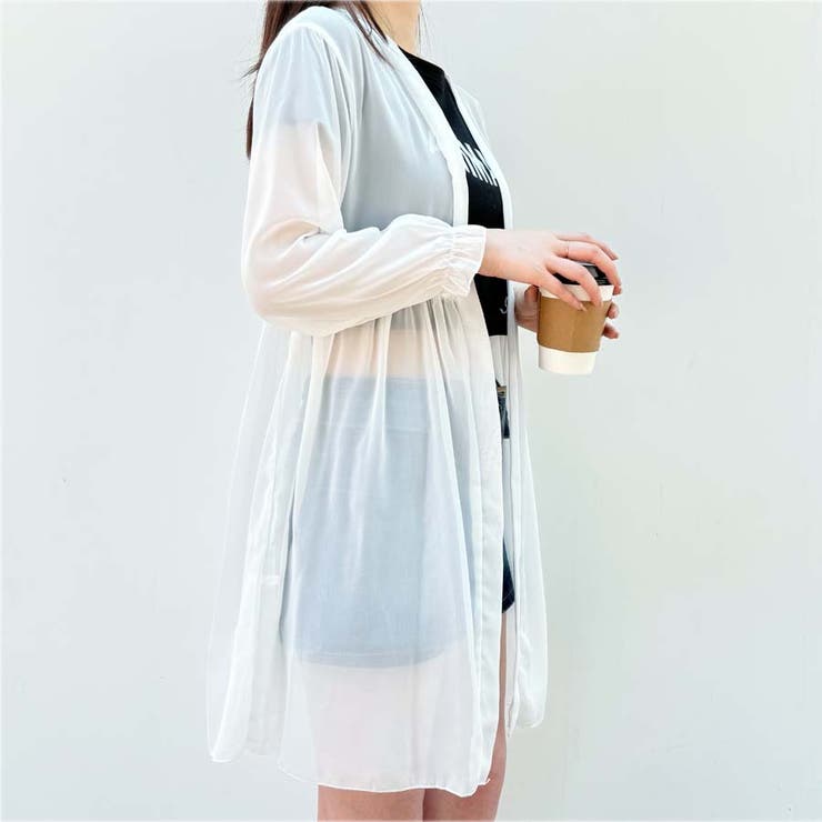 シアーカーディガン 透け感 UV対策 | shoppinggo | 詳細画像6 