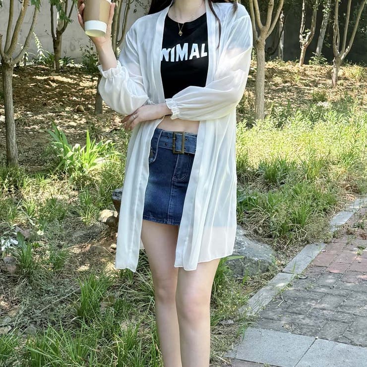 シアーカーディガン 透け感 UV対策 | shoppinggo | 詳細画像15 