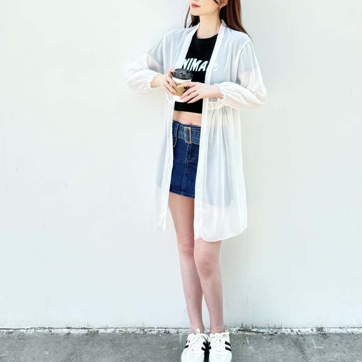 シアーカーディガン 透け感 UV対策 | shoppinggo | 詳細画像18 