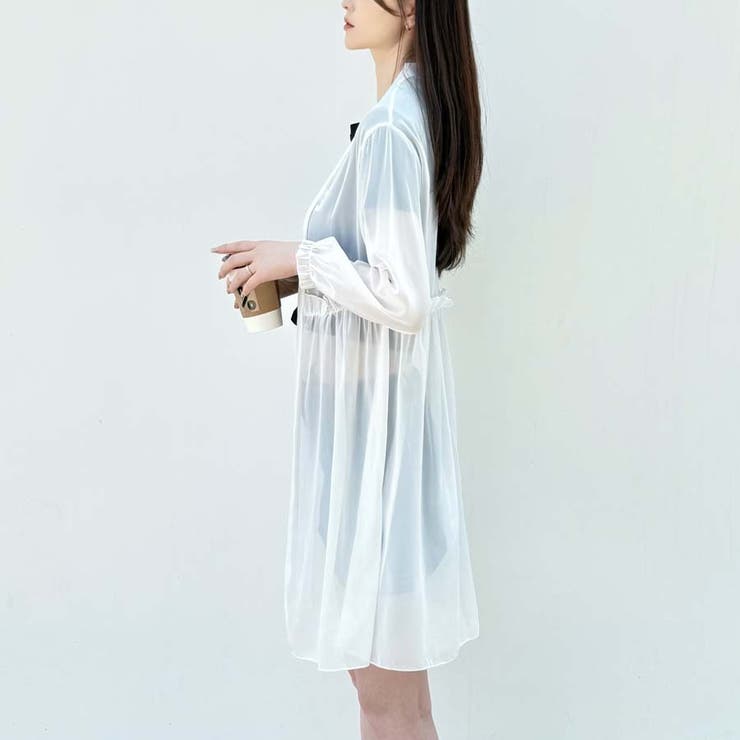 シアーカーディガン 透け感 UV対策 | shoppinggo | 詳細画像19 