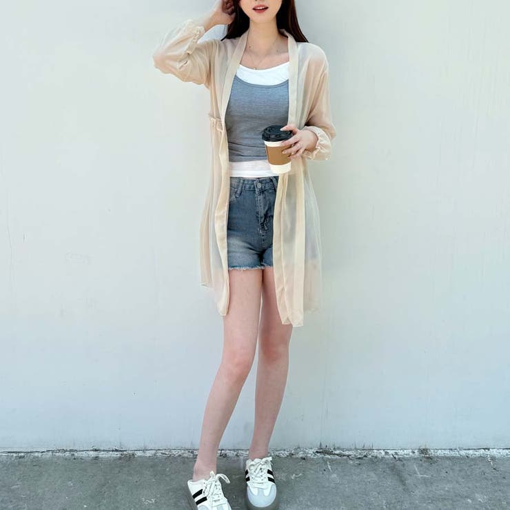 シアーカーディガン 透け感 UV対策 | shoppinggo | 詳細画像33 