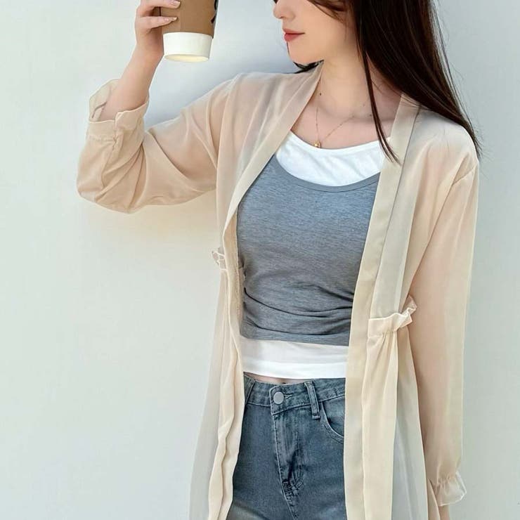 シアーカーディガン 透け感 UV対策 | shoppinggo | 詳細画像35 