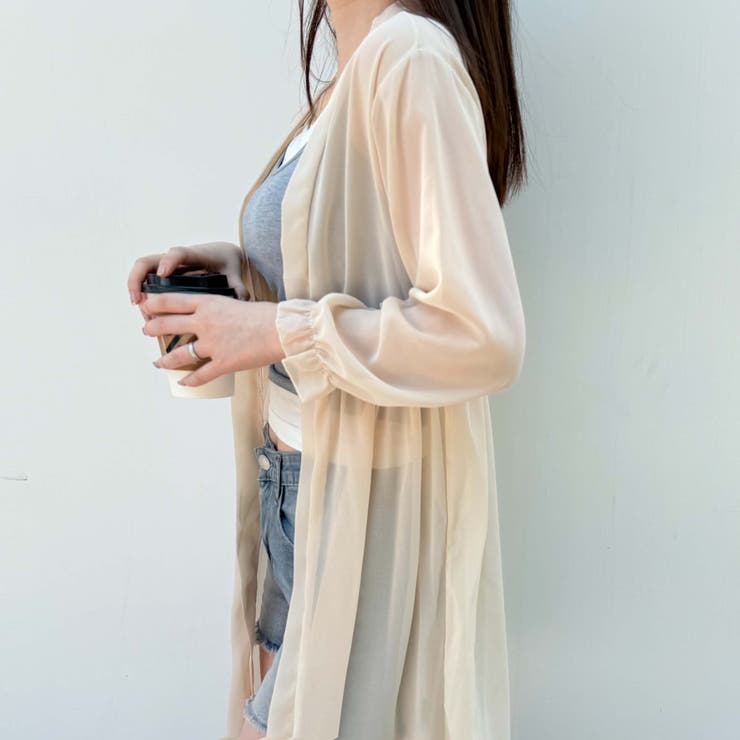 シアーカーディガン 透け感 UV対策 | shoppinggo | 詳細画像38 