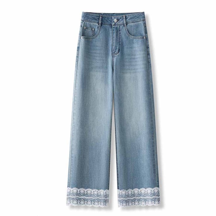 デニムパンツ 低身長 裾レース付き | shoppinggo | 詳細画像19 