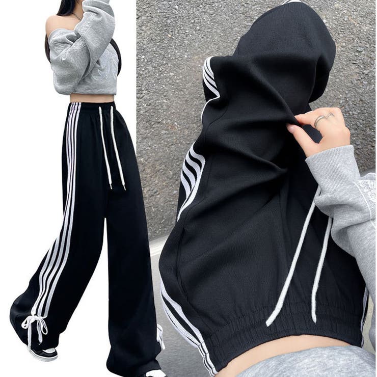 ラインパンツ ジョガーパンツ サイドライン | shoppinggo | 詳細画像7 