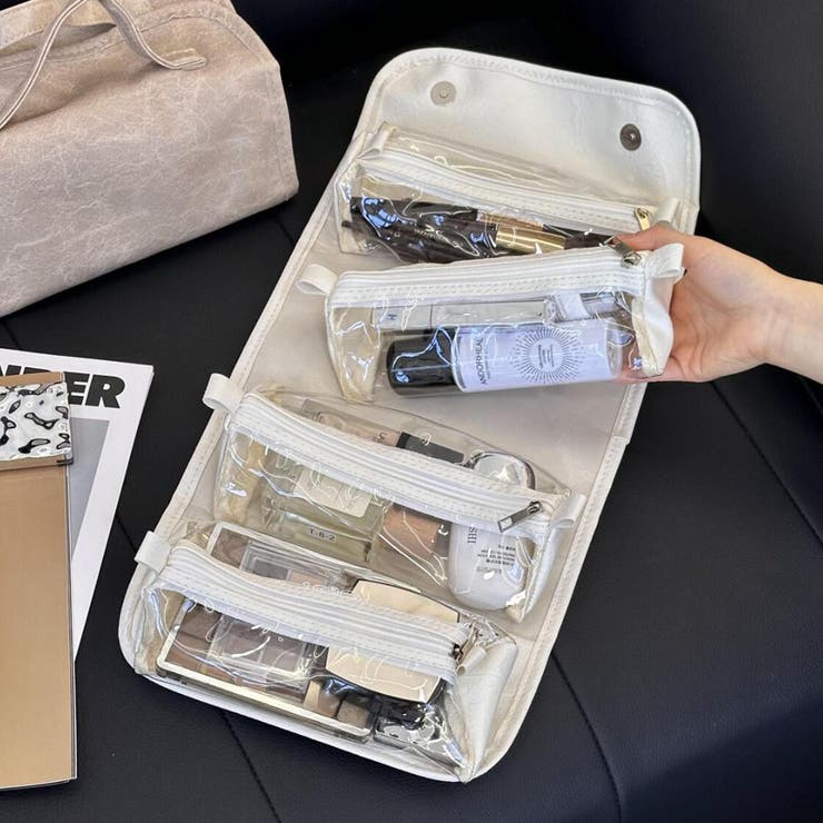 化粧ポーチ トラベルポーチ 取り外し可能 | shoppinggo | 詳細画像9 