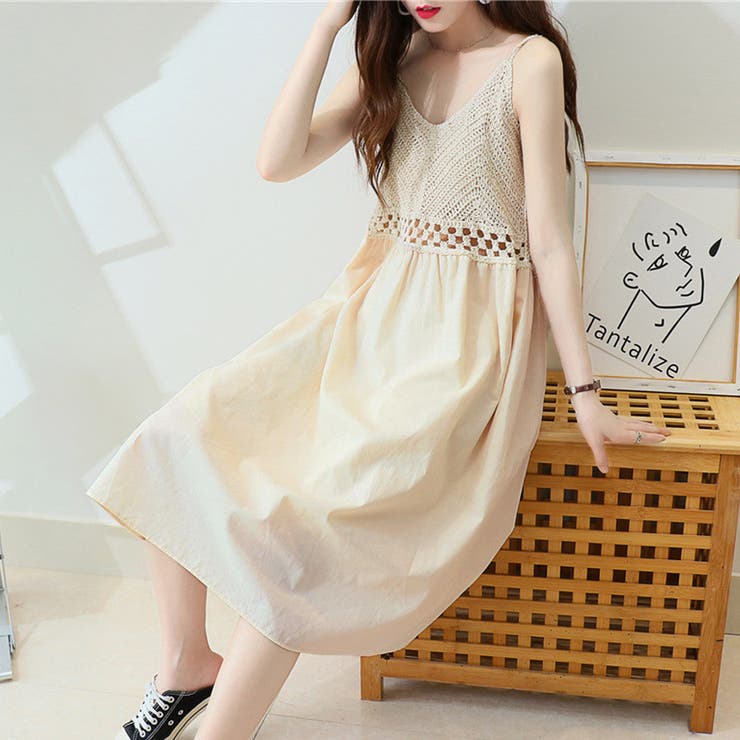 キャミワンピース 低身長 Vネック | shoppinggo | 詳細画像15 