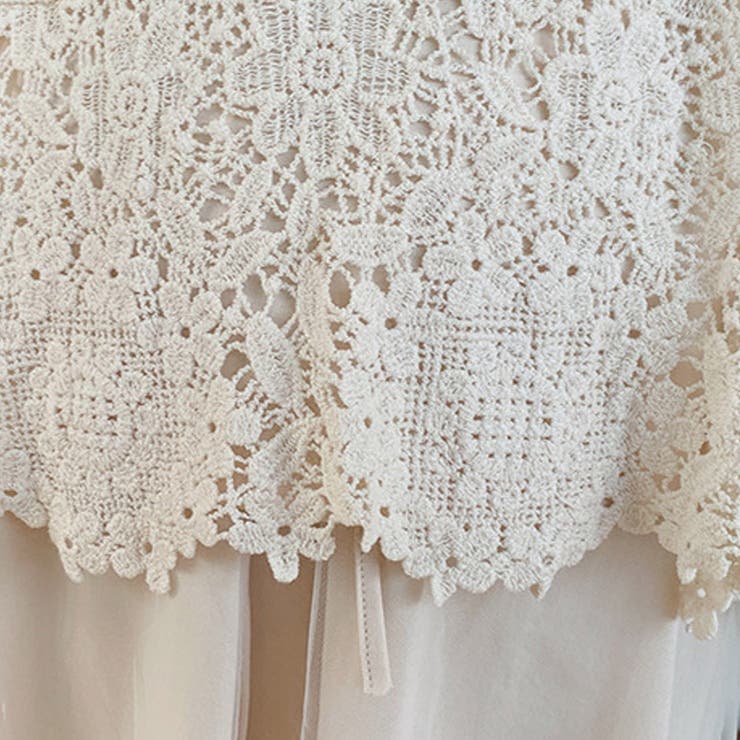 透かし編みメッシュニット ノースリーブトップス サマーニット | shoppinggo | 詳細画像13 