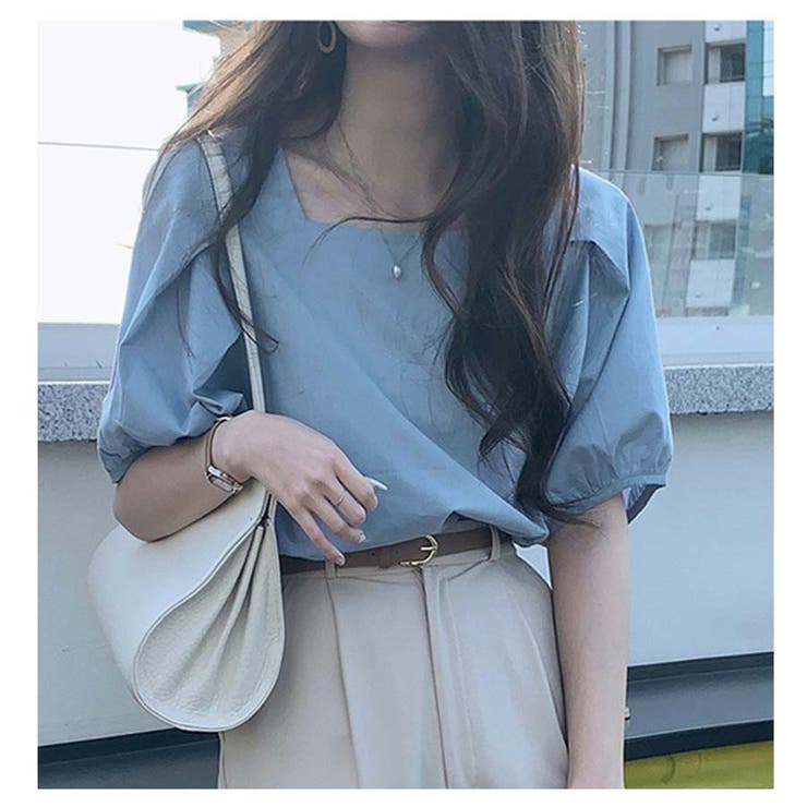 夏新作 パフスリーブ ブラウス | shoppinggo | 詳細画像5 