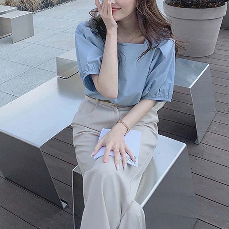 夏新作 パフスリーブ ブラウス | shoppinggo | 詳細画像9 