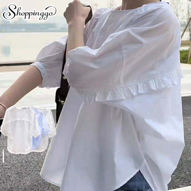 ブラウス バックリボン シャツトップス半袖 | shoppinggo | 詳細画像1 