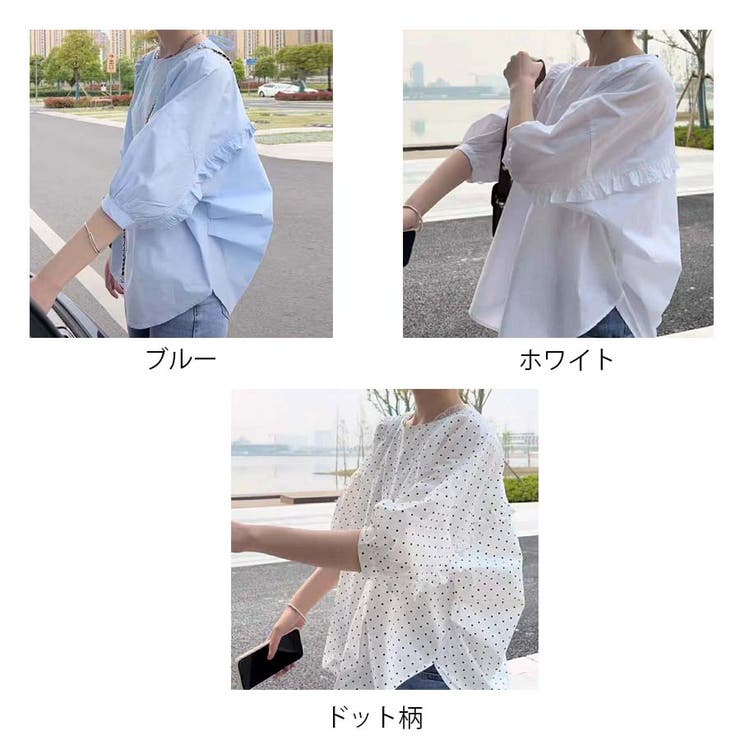 ブラウス バックリボン シャツトップス半袖 | shoppinggo | 詳細画像2 