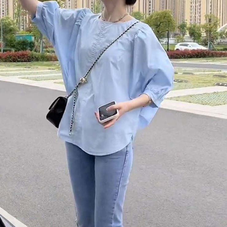 ブラウス バックリボン シャツトップス半袖 | shoppinggo | 詳細画像6 