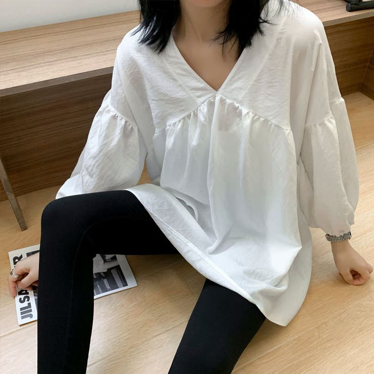 シャツ 秋服ブラウス Vネック | shoppinggo | 詳細画像8 