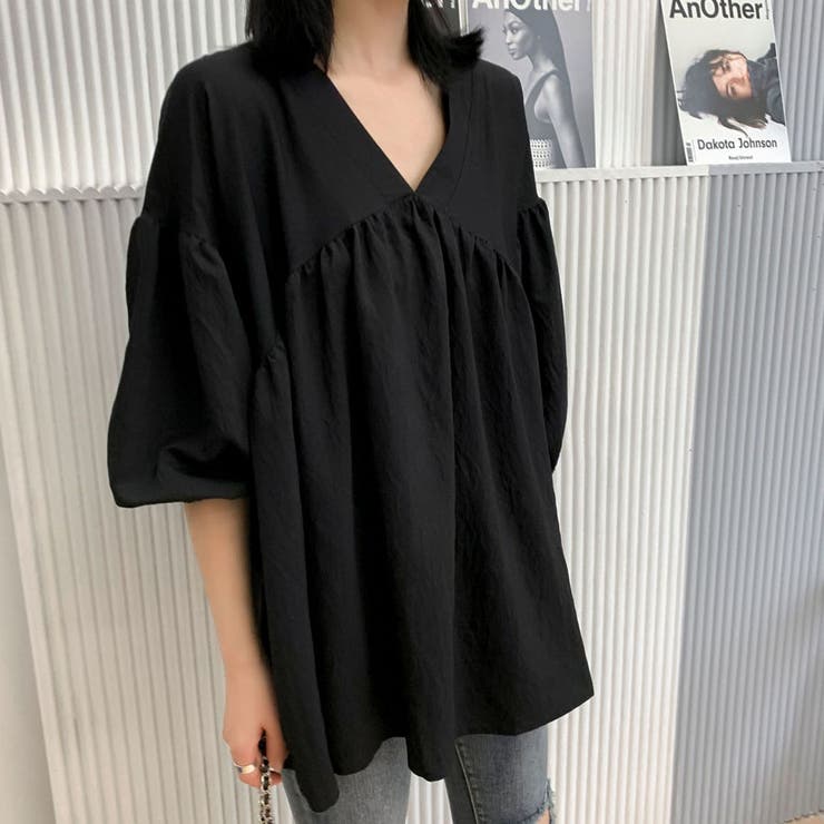 シャツ 秋服ブラウス Vネック | shoppinggo | 詳細画像14 