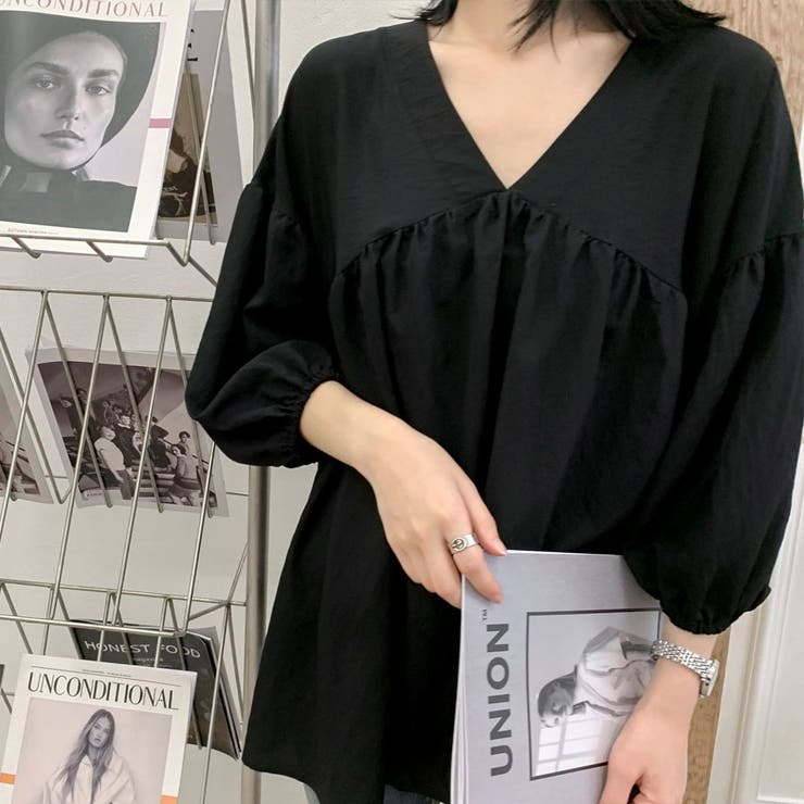 シャツ 秋服ブラウス Vネック | shoppinggo | 詳細画像16 