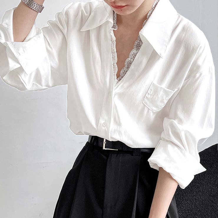 新作ブラウス シャツ レース付きトップス | shoppinggo | 詳細画像4 