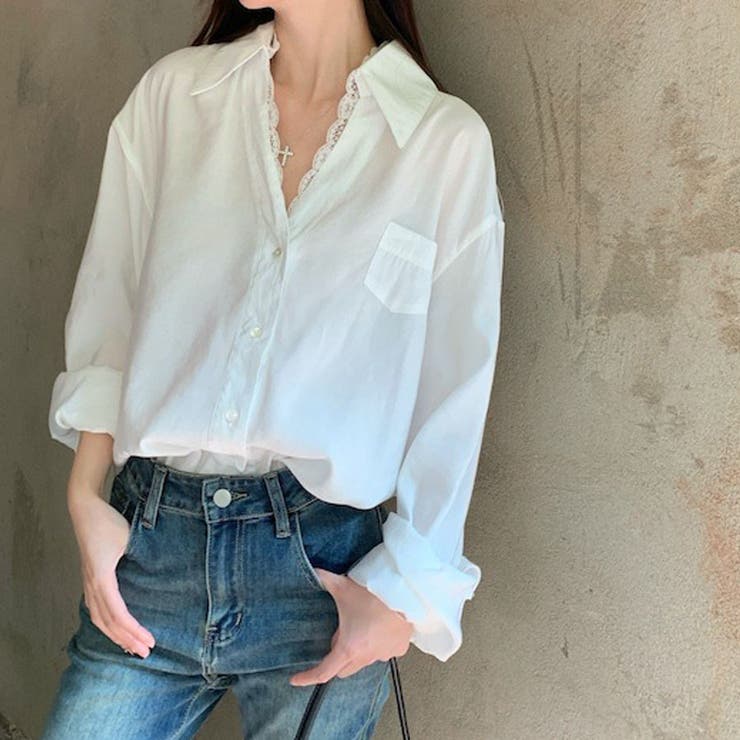 新作ブラウス シャツ レース付きトップス | shoppinggo | 詳細画像8 