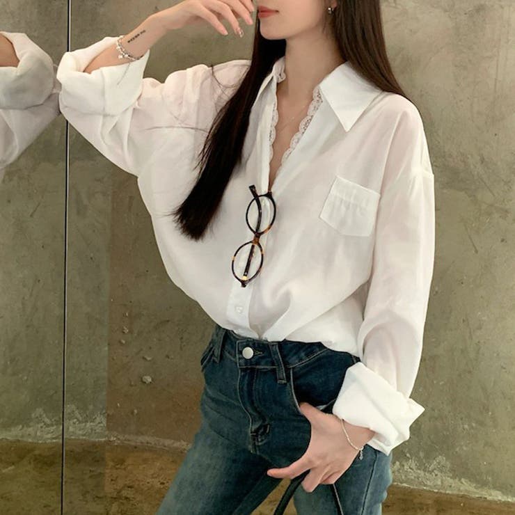 新作ブラウス シャツ レース付きトップス | shoppinggo | 詳細画像9 