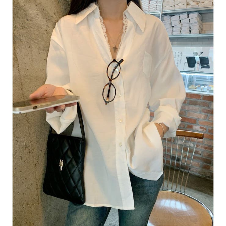 新作ブラウス シャツ レース付きトップス | shoppinggo | 詳細画像11 