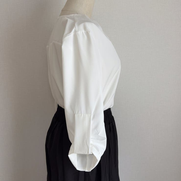 シャツ キーネック フロントタック | shoppinggo | 詳細画像7 