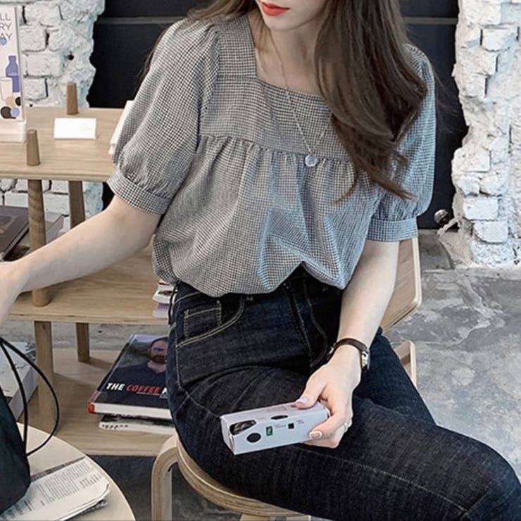 新作ブラウス シャツブラウス スクエアネック | shoppinggo | 詳細画像3 