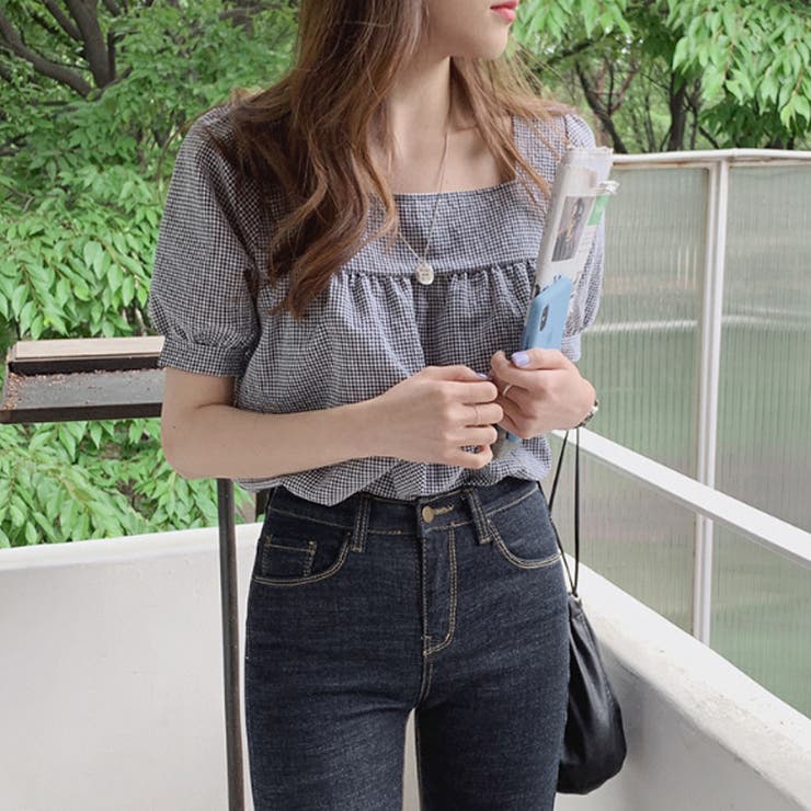 新作ブラウス シャツブラウス スクエアネック | shoppinggo | 詳細画像5 