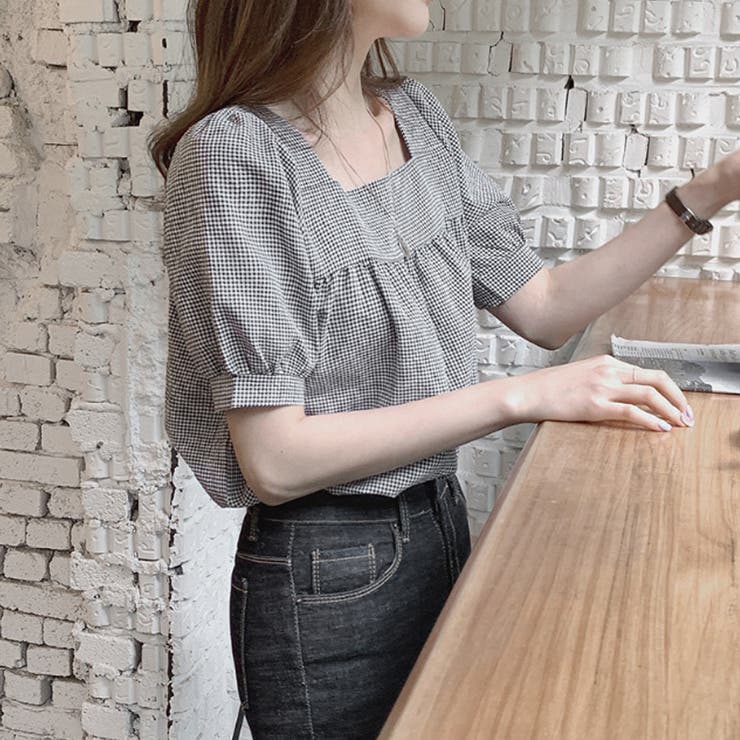 新作ブラウス シャツブラウス スクエアネック | shoppinggo | 詳細画像8 